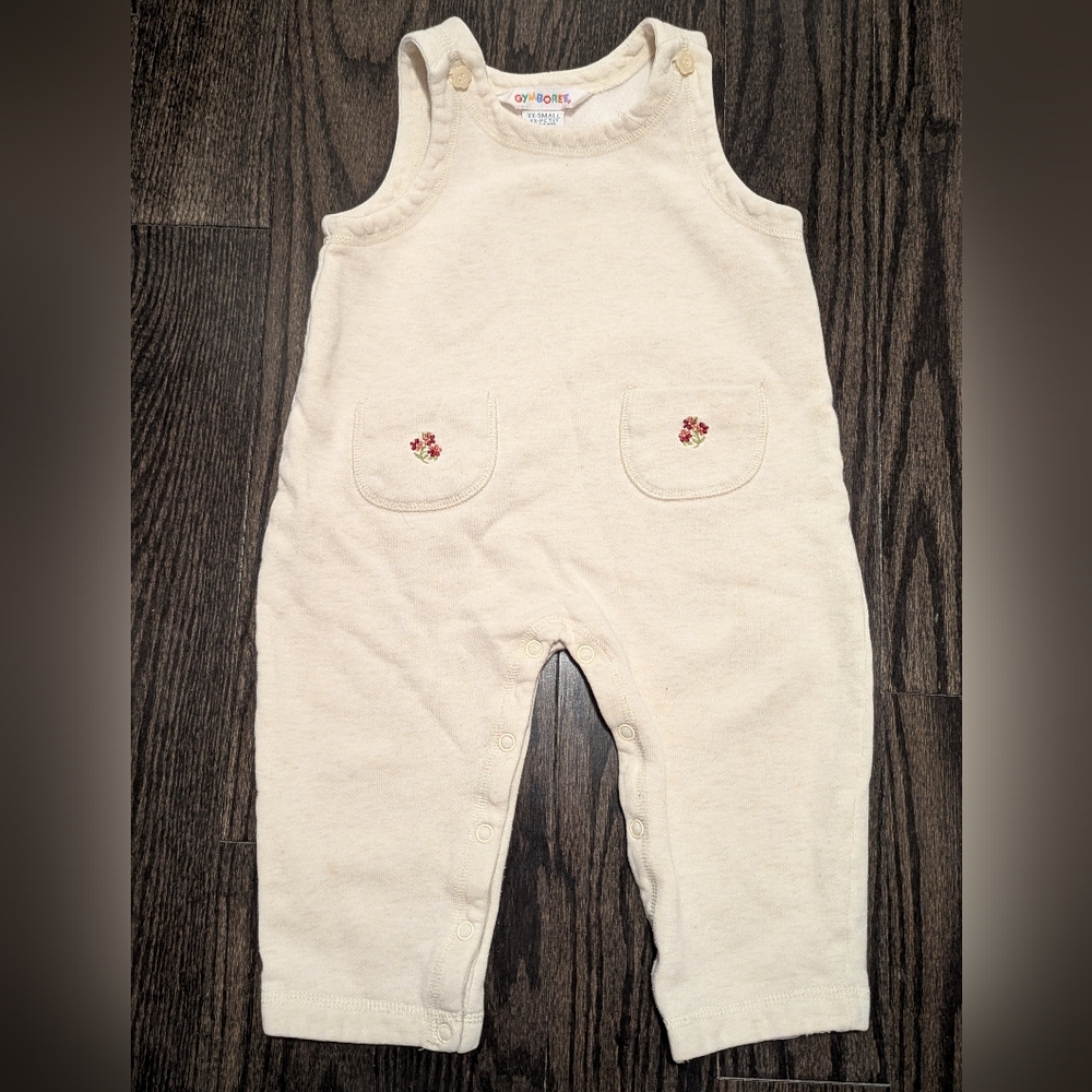 2/$25 Gymboree Baby Overalls • Embroidered Flowers • Size 12–18M